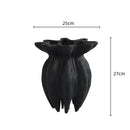 GobekUsa Black Jellyfish Petal Vase - Artistic Home Décor Handicraft