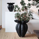 GobekUsa Black Jellyfish Petal Vase - Artistic Home Décor Handicraft