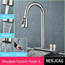 GobekUsa Black Kitchen Faucet: Flexible Pull Out 3 Nozzle Mixer Tap