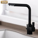 GobekUsa Black Kitchen Faucet Mixer Tap 360° Rotation Water Features