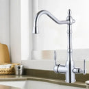 GobekUsa Black Kitchen Faucet Mixer Tap 360° Rotation Water Features