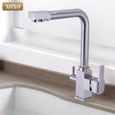 GobekUsa Black Kitchen Faucet Mixer Tap 360° Rotation Water Features