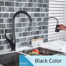 GobekUsa Black Kitchen Faucet Pull Out Mixer with Single Handle and Stream Spray