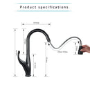 GobekUsa Black Kitchen Faucet Pull Out Mixer with Single Handle and Stream Spray