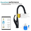 GobekUsa Black Kitchen Faucet Pull Out Mixer with Single Handle and Stream Spray
