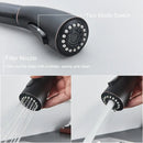 GobekUsa Black Kitchen Faucet: Single Handle Hot & Cold Mixer with 360 Rotation