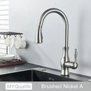 GobekUsa Black Kitchen Faucet: Single Handle Hot & Cold Mixer with 360 Rotation