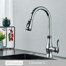 GobekUsa Black Kitchen Faucet: Single Handle Hot & Cold Mixer with 360 Rotation