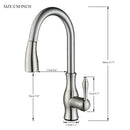 GobekUsa Black Kitchen Faucet: Single Handle Hot & Cold Mixer with 360 Rotation