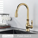 GobekUsa Black Kitchen Faucet: Single Handle Hot & Cold Mixer with 360 Rotation