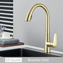 GobekUsa Black Kitchen Faucet Single Handle Pull Out Hot Cold Water Mixer Tap