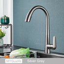 GobekUsa Black Kitchen Faucet Single Handle Pull Out Hot Cold Water Mixer Tap