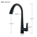 GobekUsa Black Kitchen Faucet Single Handle Pull Out Hot Cold Water Mixer Tap