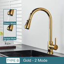 GobekUsa Black Kitchen Faucet: Single Handle Pull Out Mixer, Two Function Hot and Cold Water Taps