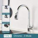 GobekUsa Black Kitchen Faucet: Single Handle Pull Out Mixer, Two Function Hot and Cold Water Taps
