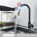 GobekUsa Black Kitchen Faucet Touch Sensor Mixer Tap