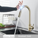 GobekUsa Black Kitchen Faucet Touch Sensor Mixer Tap