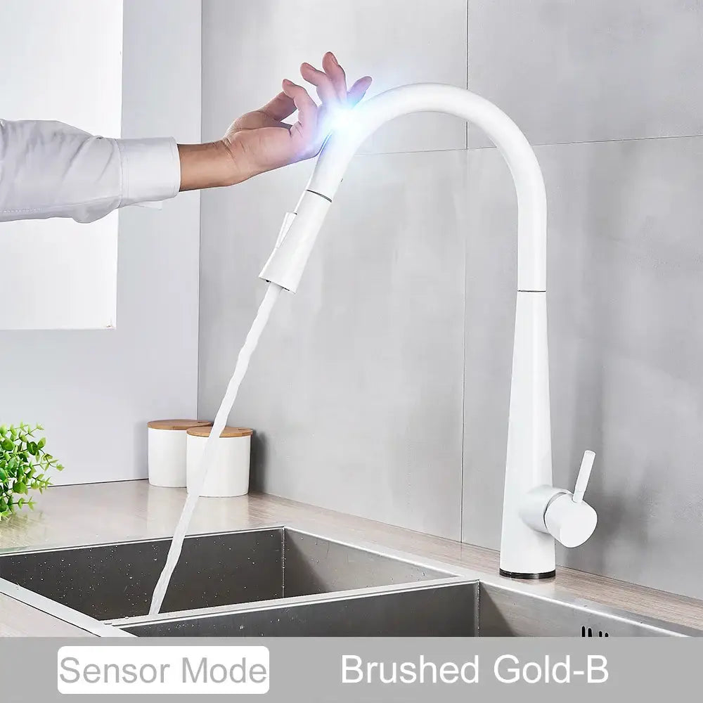 GobekUsa Black Kitchen Faucet Touch Sensor Mixer Tap, photo 19 of 20