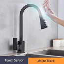 GobekUsa Black Kitchen Faucet Touch Sensor Mixer Tap