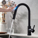 GobekUsa Black Kitchen Faucet Touch Sensor Mixer Tap