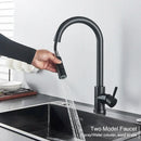 GobekUsa Black Kitchen Faucet Touch Sensor Mixer Tap