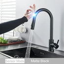GobekUsa Black Kitchen Faucet Touch Sensor Mixer Tap
