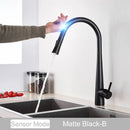 GobekUsa Black Kitchen Faucet Touch Sensor Mixer Tap