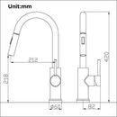 GobekUsa Black Kitchen Faucet Touch Sensor Mixer Tap