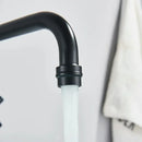 GobekUsa Black Kitchen Faucet: Wall Mounted Swivel Mixer Tap for Bath Sink