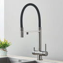 GobekUsa Black Kitchen Faucet with Pull Down Sprayer and 2-in-1 Purification Technology