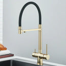 GobekUsa Black Kitchen Faucet with Pull Down Sprayer and 2-in-1 Purification Technology