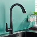 GobekUsa Black Kitchen Faucet with Pull Out Sprayer and Single Lever Control