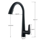 GobekUsa Black Kitchen Faucet with Pull Out Sprayer and Single Lever Control