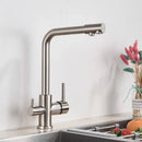 GobekUsa Black Kitchen Faucet with Rotatable Water Purification Feature