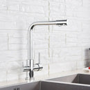 GobekUsa Black Kitchen Faucet with Rotatable Water Purification Feature