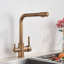 GobekUsa Black Kitchen Faucet with Rotatable Water Purification Feature