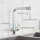 GobekUsa Black Kitchen Faucet with Rotatable Water Purification Feature