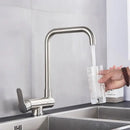 GobekUsa Black Kitchen Rotating Faucet | Foldable Single Handle Mixer Faucet
