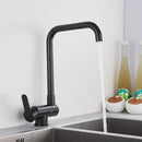 GobekUsa Black Kitchen Rotating Faucet | Foldable Single Handle Mixer Faucet