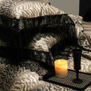 GobekUsa Black Lace Leopard Print 1000TC Egyptian Cotton Bedding Set 4Pcs