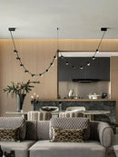 GobekUsa Black Leather Pendant Light for Dining Room Home Decor