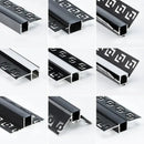 GobekUsa Black LED Aluminum Profile for Invisible Ceiling Light Strip Bar