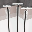 GobekUsa Black LED Aluminum Profile for Invisible Ceiling Light Strip Bar