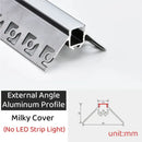 GobekUsa Black LED Aluminum Profile for Invisible Ceiling Light Strip Bar