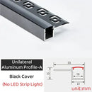 GobekUsa Black LED Aluminum Profile for Invisible Ceiling Light Strip Bar