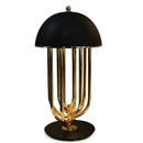 GobekUsa Black Led Bedside Table Lamp, Nordic Design for Bedroom, Study, and Cafe