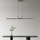 GobekUsa Black LED Ceiling Chandelier for Dining Room Kitchen Island - Modern Hanging Fixture