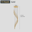 GobekUsa Black LED Ceiling Chandelier: Stylish Staircase Lighting for Home Decor & Living Room