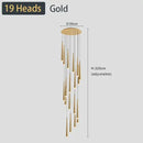 GobekUsa Black LED Ceiling Chandelier: Stylish Staircase Lighting for Home Decor & Living Room