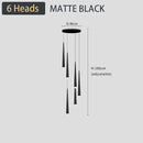 GobekUsa Black LED Ceiling Chandelier: Stylish Staircase Lighting for Home Decor & Living Room
